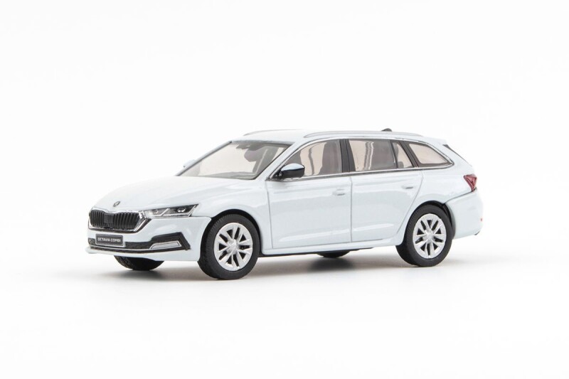 Abrex Škoda Octavia IV Combi 1:43 Bílá Moon Metalíza
